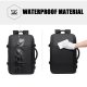 Men's Large Capacity Business Travel Waterproof Expandable Backpack