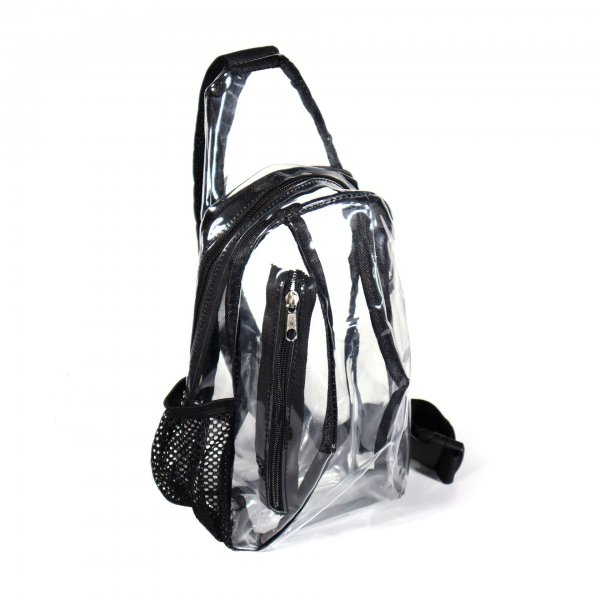 PVC Transparent Shoulder Messenger Bag For Outdoor Travel