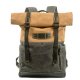 British Retro Outdoor Outfit Hit Color Backpack Large Capacity Canvas Travel Mountaineering