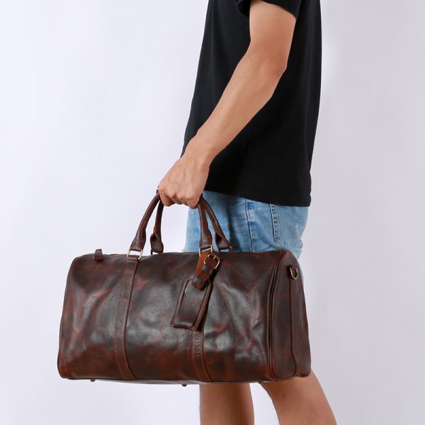 European And American Style Leather Travel Bag Retro