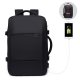 Men's Large Capacity Business Travel Waterproof Expandable Backpack