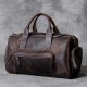 Retro Hand-Held Head Layer Cowhide Large Travelling Bag